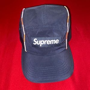 Supreme Piping Gradient Camp Cap - Navy